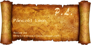 Pánczél Leon névjegykártya