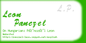 leon panczel business card
